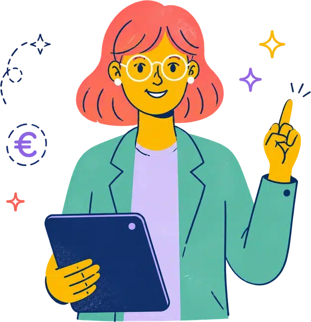 Agence web Marseille NelCielo 18 Directrice commerciale avec sa tablette, profil qui cherche à développer ses ventes